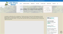 Desktop Screenshot of lakeshoremotelsc.net